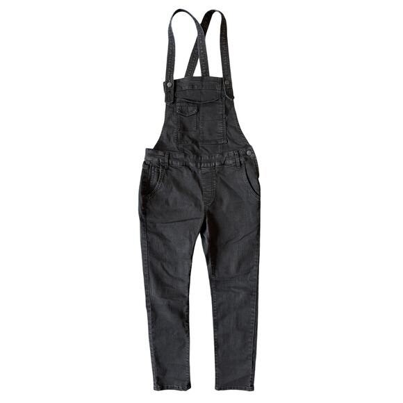 Free People Overalls in Washed Black Size 27 - Picture 1 of 6